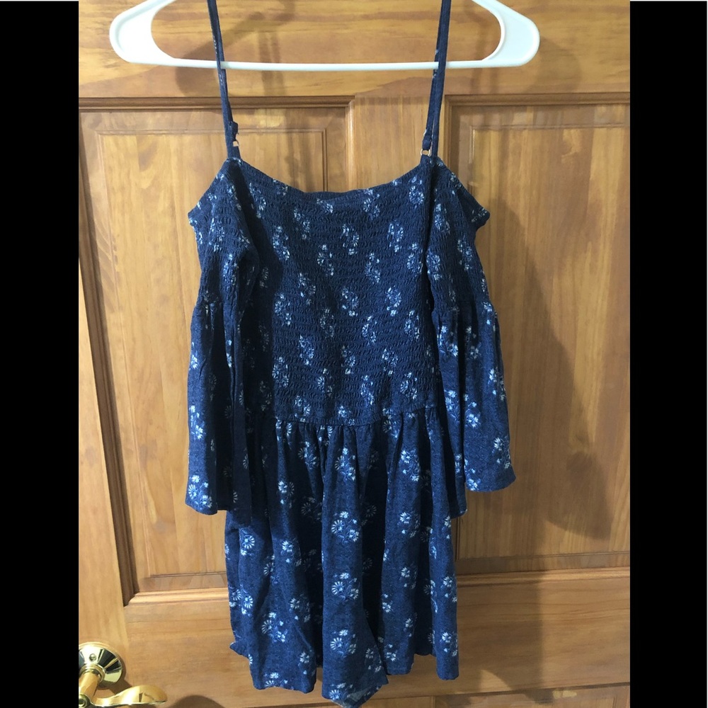 Off the shoulder romper with thin straps